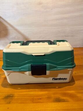 Flambeau 3-Tray Fishing Tackle Box With Assorted Lures